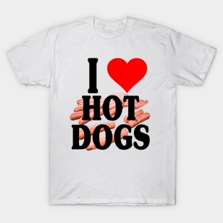 I Love HOT DOGS T-Shirt